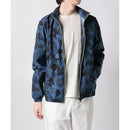 ベストスポーツ le coq sportif（ルコックスポルティフ）製品。Le coq sportif ルコック メンズ ゴルフウェア ブルゾン ルフフォルムルミエール柄 はっ水 防風 ストレッチ QGMVJK01 23SS 春夏 ポリエステル グレー ライム ネイビー