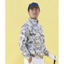 ベストスポーツ le coq sportif（ルコックスポルティフ）製品。Le coq sportif ルコック メンズ ゴルフウェア ブルゾン ルフフォルムルミエール柄 はっ水 防風 ストレッチ QGMVJK01 23SS 春夏 ポリエステル グレー ライム ネイビー