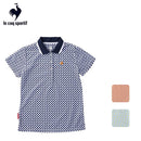 ベストスポーツ le coq sportif（ルコックスポルティフ）製品。le coq sportif ミニスクエア総柄ポロシャツ 22SS QGWTJA09