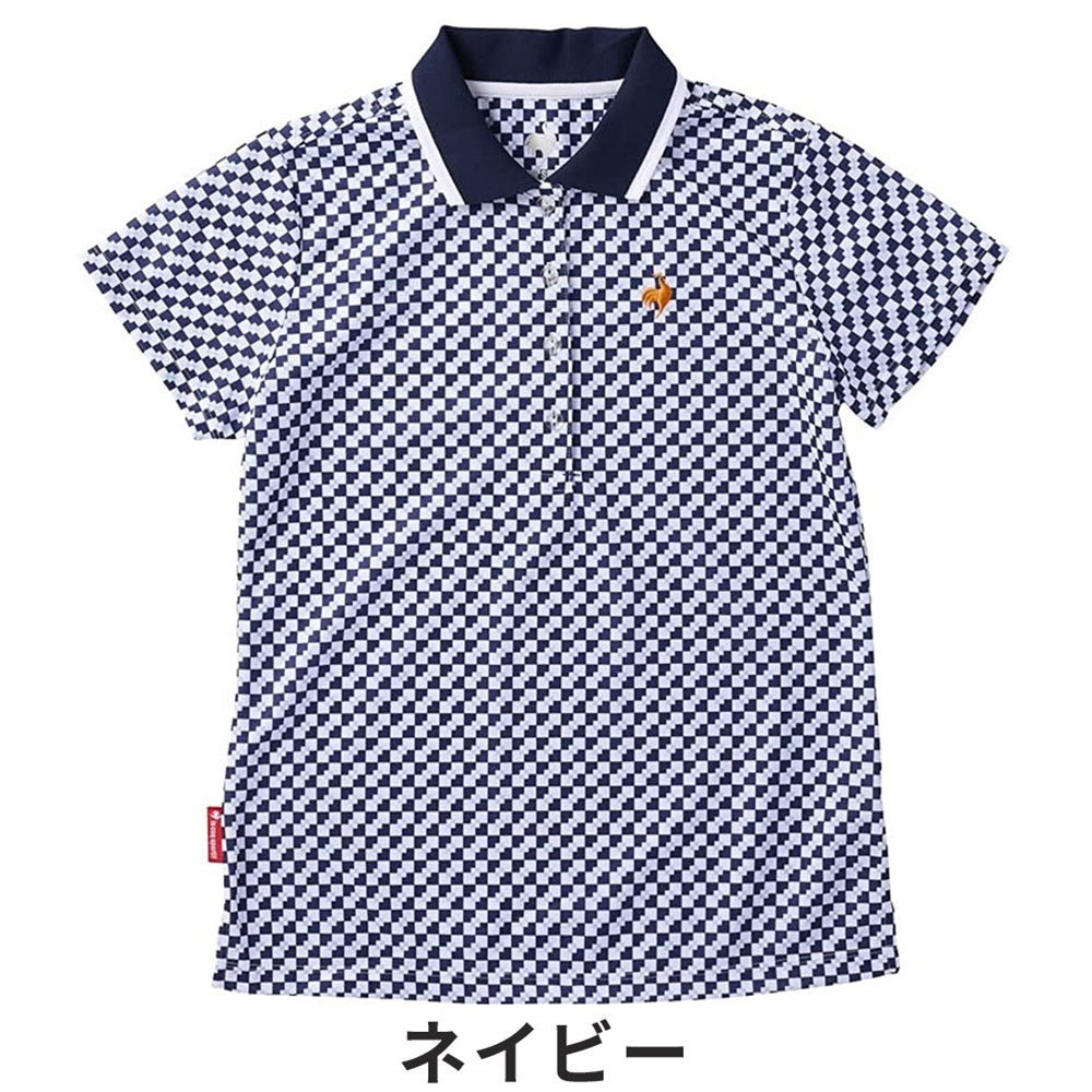 Le coq sportif ストレッチフォーサー ロゴ柄半袖シャツ 24SS