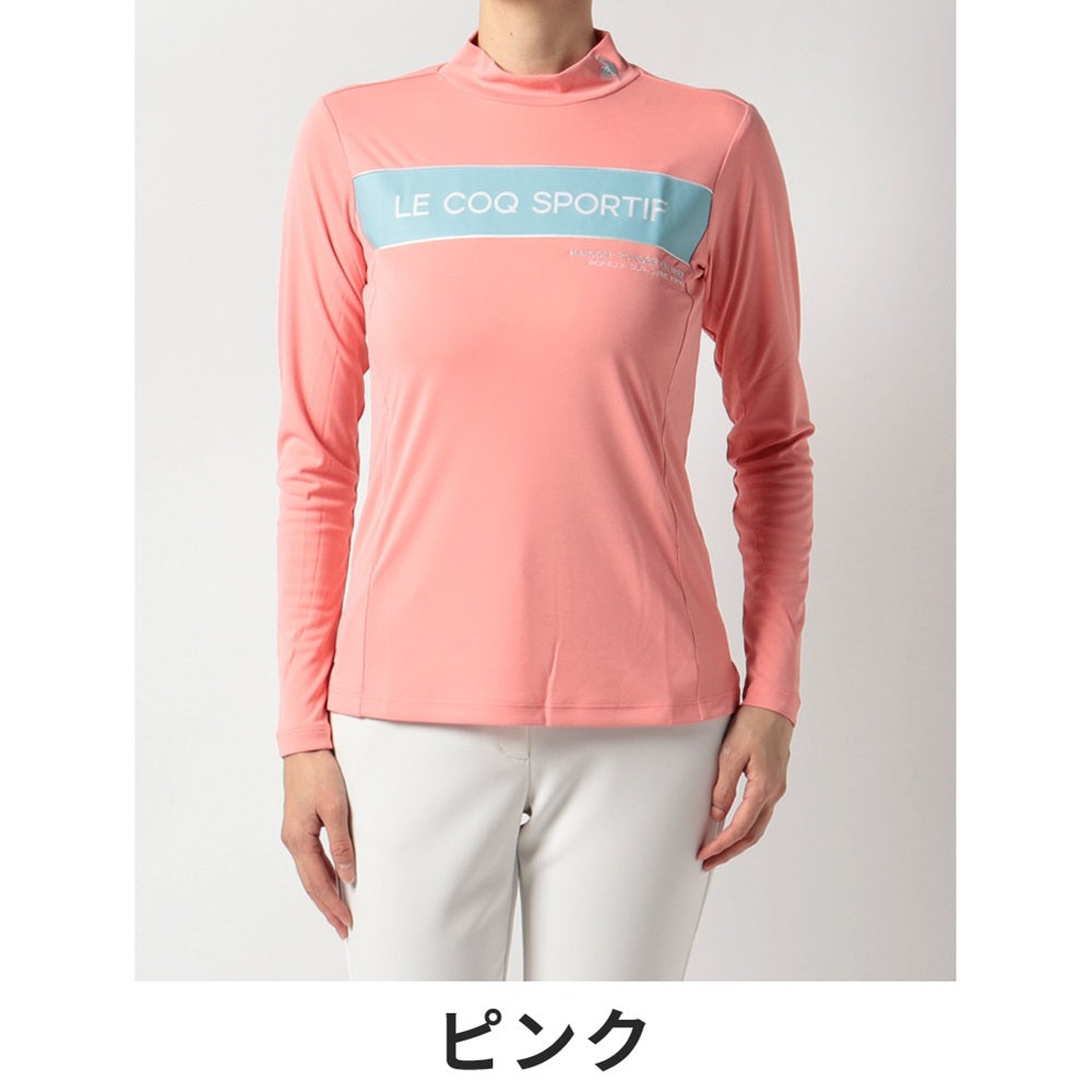 Le coq sportif（ルコックゴルフ） ロゴハイネック長袖シャツ 22FW QGWUJB02