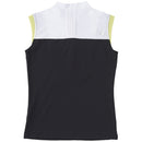 ベストスポーツ le coq sportif（ルコックスポルティフ）製品。Le coq sportif ルコック レディース ゴルフウェア シャツ RIJOUME ノースリーブシャツ QGWVJA28 23SS 春夏 吸汗速乾 ストレッチ UV CUT UPF50 DESCENTE ECO 再生材料使用型 ロゴプリント ポリエステル