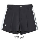 ベストスポーツ le coq sportif（ルコックスポルティフ）製品。Le coq sportif ルコック レディース ゴルフウェア パンツ RIJOUME ハイウエストショートパンツ QGWVJD60 23SS 春夏 はっ水 ストレッチ DESCENTE ECO 再生材料使用型 2WAYストレッチツイル ナイロン ポリウレタン ポリエステル