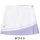 ベストスポーツ le coq sportif（ルコックスポルティフ）製品。Le coq sportif ルコック レディース ゴルフウェア スカート RIJOUME サイドプリーツスカート QGWVJE14 23SS 春夏 ストレッチ DESCENTE ECO バイオマス型 PrimeFlex ポリエステル ナイロン ポリウレタン