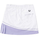 ベストスポーツ le coq sportif（ルコックスポルティフ）製品。Le coq sportif ルコック レディース ゴルフウェア スカート RIJOUME サイドプリーツスカート QGWVJE14 23SS 春夏 ストレッチ DESCENTE ECO バイオマス型 PrimeFlex ポリエステル ナイロン ポリウレタン