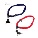 ベストスポーツ kuhaku（クウハク）製品。kuhaku クウハク 自転車 バイク ロック チェーンロック 檸檬 レモン 全長60mm チェーンサイズ 4mm レッド ネイビー 自転車用 バイク用 鍵 カギ 盗難防止