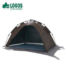 ベストスポーツ LOGOS（ロゴス）製品。LOGOS ロゴス アウトドア サンシェード Tradcanvas ソーラー Q TOP フルシェード 71205000 Q TOP SYSTEM UVCUT ソーラーブロック加工 砂袋付き グラスファイバー ポリタフタ PEラミネートクロス ブラウン