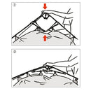 ベストスポーツ LOGOS（ロゴス）製品。LOGOS ロゴス アウトドア サンシェード Tradcanvas ソーラー Q TOP フルシェード 71205000 Q TOP SYSTEM UVCUT ソーラーブロック加工 砂袋付き グラスファイバー ポリタフタ PEラミネートクロス ブラウン