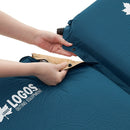 ベストスポーツ LOGOS（ロゴス）製品。LOGOS (ダブルバルブ・高密弾力)100セルフインフレートマット・SOLO 72884190