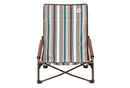 ベストスポーツ LOGOS（ロゴス）製品。LOGOS ロゴス アウトドア チェア デザインあぐらチェア Stripe 73311010 LOGOSオリジナルデザイン ローポジションスタイル 小物ポケット付き 背面パッド入り スリム収納 収納バッグ スチール ポリエステル
