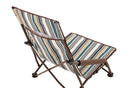 ベストスポーツ LOGOS（ロゴス）製品。LOGOS ロゴス アウトドア チェア デザインあぐらチェア Stripe 73311010 LOGOSオリジナルデザイン ローポジションスタイル 小物ポケット付き 背面パッド入り スリム収納 収納バッグ スチール ポリエステル