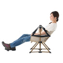 ベストスポーツ LOGOS（ロゴス）製品。LOGOS ロゴス アウトドア チェア Tradcanvas ミニゆらゆらハンモックチェア 73331100 転倒防止ストッパー付き フレーム抜け防止ストッパー付き スチールフレーム コンパクト収納 ポリエステル スチール