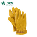 ベストスポーツ LOGOS（ロゴス）製品。LOGOS ロゴス アウトドア 耐熱グローブ ナバホ ソフトレザーグローブ 81090942 耐熱性 裏地付き 掌に革の重ね貼り ナバホのデザイン入り 牛革