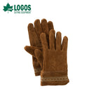 ベストスポーツ LOGOS（ロゴス）製品。LOGOS ロゴス アウトドア 耐熱グローブ ナバホ レザーグローブ 81090952 裏地付き ナバホのデザイン入り 牛革 S M