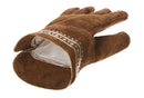 ベストスポーツ LOGOS（ロゴス）製品。LOGOS ロゴス アウトドア 耐熱グローブ ナバホ レザーグローブ 81090952 裏地付き ナバホのデザイン入り 牛革 S M