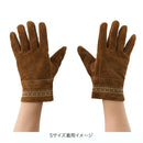 ベストスポーツ LOGOS（ロゴス）製品。LOGOS ロゴス アウトドア 耐熱グローブ ナバホ レザーグローブ 81090952 裏地付き ナバホのデザイン入り 牛革 S M