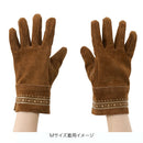 ベストスポーツ LOGOS（ロゴス）製品。LOGOS ロゴス アウトドア 耐熱グローブ ナバホ レザーグローブ 81090952 裏地付き ナバホのデザイン入り 牛革 S M