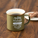 ベストスポーツ LOGOS（ロゴス）製品。LOGOS ロゴス アウトドア キャンプ用食器 LOGOS クラシコホーローマグ 81280060 ブラスカラー口巻き レトロ スチール 琺瑯加工 ブルー オリーブ