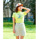 ベストスポーツ Munsingwear（マンシングウェア）製品。Munsingwear SUNSCREEN PARASOL LABO アートウエーブプリントスカート 22SS MGWTJE03W