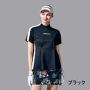 ベストスポーツ Munsingwear（マンシングウェア）製品。Munsingwear マンシングウェア レディース ゴルフウェア シャツ SEASON EXcDRY D Tec SUNSCREEN モックネック半袖シャツ 高速ドライ 吸汗速乾 遮熱 クーリング MGWVJA07 23SS 春夏