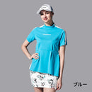 ベストスポーツ Munsingwear（マンシングウェア）製品。Munsingwear マンシングウェア レディース ゴルフウェア シャツ SEASON EXcDRY D Tec SUNSCREEN モックネック半袖シャツ 高速ドライ 吸汗速乾 遮熱 クーリング MGWVJA07 23SS 春夏