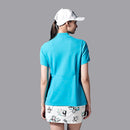 ベストスポーツ Munsingwear（マンシングウェア）製品。Munsingwear マンシングウェア レディース ゴルフウェア シャツ SEASON EXcDRY D Tec SUNSCREEN モックネック半袖シャツ 高速ドライ 吸汗速乾 遮熱 クーリング MGWVJA07 23SS 春夏