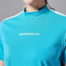 ベストスポーツ Munsingwear（マンシングウェア）製品。Munsingwear マンシングウェア レディース ゴルフウェア シャツ SEASON EXcDRY D Tec SUNSCREEN モックネック半袖シャツ 高速ドライ 吸汗速乾 遮熱 クーリング MGWVJA07 23SS 春夏
