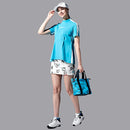 ベストスポーツ Munsingwear（マンシングウェア）製品。Munsingwear マンシングウェア レディース ゴルフウェア シャツ SEASON EXcDRY D Tec SUNSCREEN モックネック半袖シャツ 高速ドライ 吸汗速乾 遮熱 クーリング MGWVJA07 23SS 春夏