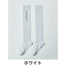 ベストスポーツ Munsingwear（マンシングウェア）製品。Munsingwear マンシングウェア レディース ゴルフ アクセサリー ソックス ENVOY エンボイ ラメ入り オーバーニーソックス MECUJB02 22FW 秋冬 足底サポート 滑り止め 底シリコンプリント付き