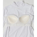 ベストスポーツ Munsingwear（マンシングウェア）製品。Munsingwear マンシングウェア レディース ゴルフウェア シャツ ENVOY エンボイ 神白ブラトップモックネックシャツ MEWUJB01 22FW 秋冬 ストレッチ UV CUT UPF50 透け防止 防透け 遮熱 KEEP CLEAN