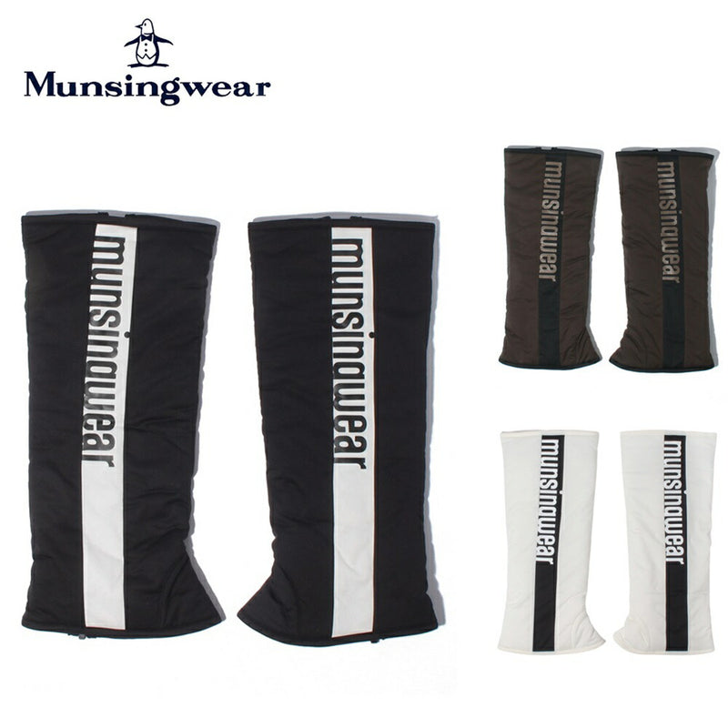 ベストスポーツ Munsingwear（マンシングウェア）製品。Munsingwear マンシングウェア レディース ゴルフ アクセサリー レッグウォーマー ENVOY エンボイ 美脚 ストレッチ レッグウォーマー MECUJX80 22FW 秋冬 撥水 防風 機能性 ポリエステル ブラック ブラウン