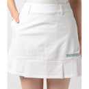 ベストスポーツ Munsingwear（マンシングウェア）製品。Munsingwear マンシングウェア レディース ゴルフウェア スカート ENVOY エンボイ 防風はっ水ストレッチストームフリーススカート MEWUJE04 22FW 秋冬 高輝度再起転写 ポリエステル ポリウレタン ブラック ホワイト