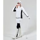 ベストスポーツ Munsingwear（マンシングウェア）製品。Munsingwear マンシングウェア レディース ゴルフウェア スカート ENVOY エンボイ 防風はっ水ストレッチストームフリーススカート MEWUJE04 22FW 秋冬 高輝度再起転写 ポリエステル ポリウレタン ブラック ホワイト