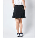 ベストスポーツ Munsingwear（マンシングウェア）製品。Munsingwear マンシングウェア レディース ゴルフウェア スカート ENVOY エンボイ 吸汗速乾ストレッチスカート 38cm丈 MEWVJE04 23SS 春夏 インパンツ付き 抗菌防臭素材 シルバーラメのロゴ タックプリーツ