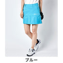 ベストスポーツ Munsingwear（マンシングウェア）製品。Munsingwear マンシングウェア レディース ゴルフウェア スカート ENVOY エンボイ 吸汗速乾ストレッチスカート 38cm丈 MEWVJE04 23SS 春夏 インパンツ付き 抗菌防臭素材 シルバーラメのロゴ タックプリーツ