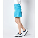 ベストスポーツ Munsingwear（マンシングウェア）製品。Munsingwear マンシングウェア レディース ゴルフウェア スカート ENVOY エンボイ 吸汗速乾ストレッチスカート 38cm丈 MEWVJE04 23SS 春夏 インパンツ付き 抗菌防臭素材 シルバーラメのロゴ タックプリーツ