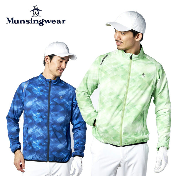 Munsingwear（マンシングウェア） Munsingwear（マンシングウェア）製品。Munsingwear マンシングウェア メンズ ゴルフウェア ブルゾン SEASON はっ水グラデーションプリントブルゾン MGMVJK01 23SS はっ水 代引手数料無料 父の日