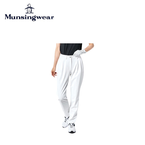 Munsingwear（マンシングウェア） Munsingwear（マンシングウェア）製品。Munsingwear マンシングウェア レディース ゴルフウェア パンツ SEASON 神白 KEEP CLEAN SUNSCREENタックパンツ 防汚 落ちやすい 遮熱 クーリング 効果 吸汗速乾 UV CUT UPF50 MGWVJD02 23SS 春夏 ポリエステル ポリウレタン