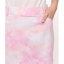 ベストスポーツ Munsingwear（マンシングウェア）製品。Munsingwear マンシングウェア レディース ゴルフウェア スカート SEASON はっ水グラデーションプリントスカート 41cm丈 MGWVJE01 23SS 春夏 機能性 幾何学柄 ポリエステル グリーン ピンク