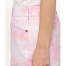 ベストスポーツ Munsingwear（マンシングウェア）製品。Munsingwear マンシングウェア レディース ゴルフウェア スカート SEASON はっ水グラデーションプリントスカート 41cm丈 MGWVJE01 23SS 春夏 機能性 幾何学柄 ポリエステル グリーン ピンク