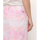 ベストスポーツ Munsingwear（マンシングウェア）製品。Munsingwear マンシングウェア レディース ゴルフウェア スカート SEASON はっ水グラデーションプリントスカート 41cm丈 MGWVJE01 23SS 春夏 機能性 幾何学柄 ポリエステル グリーン ピンク