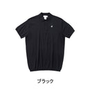 ベストスポーツ le coq sportif（ルコックスポルティフ）製品。Le coq sportif ルコック メンズ ゴルフウェア シャツ RIJOUME リジューム ホールガーメントR 半袖ニットシャツ 手洗い可 DESCENTE ECO エコプロセス型 QGMVJA30 23SS 春夏 ポリエステル 綿 ベージュ ブラック グレー