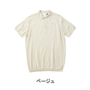 ベストスポーツ le coq sportif（ルコックスポルティフ）製品。Le coq sportif ルコック メンズ ゴルフウェア シャツ RIJOUME リジューム ホールガーメントR 半袖ニットシャツ 手洗い可 DESCENTE ECO エコプロセス型 QGMVJA30 23SS 春夏 ポリエステル 綿 ベージュ ブラック グレー