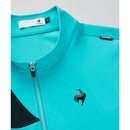 ベストスポーツ le coq sportif（ルコックスポルティフ）製品。Le coq sportif ルコック メンズ ゴルフウェア ブルゾン RIJOUME リジューム ニットライクブルゾン ストレッチ DESCENTE ECO 再生材料使用型 QGMVJL60 23SS 春夏