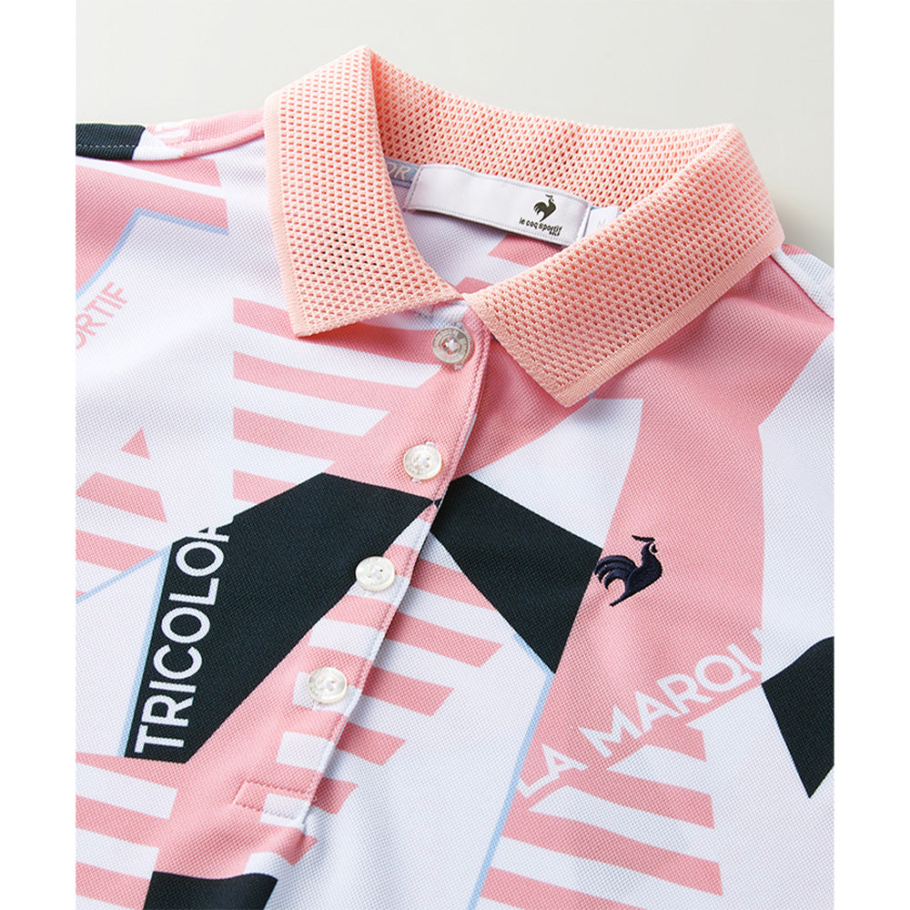 le coq sportif 幾何学柄半袖シャツ 23SS QGWVJA07 | 自転車、ゴルフ