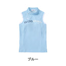 ベストスポーツ le coq sportif（ルコックスポルティフ）製品。Le coq sportif ルコック レディース ゴルフウェア シャツ カップ付きスフレタッチノースリーブシャツ 吸汗速乾 UV CUT UPF50+ QGWVJA15 23SS 春夏 吸汗速乾 ストレッチ ロゴプリント ポリエステル