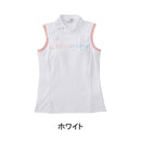 ベストスポーツ le coq sportif（ルコックスポルティフ）製品。Le coq sportif ルコック レディース ゴルフウェア シャツ カップ付きスフレタッチノースリーブシャツ 吸汗速乾 UV CUT UPF50+ QGWVJA15 23SS 春夏 吸汗速乾 ストレッチ ロゴプリント ポリエステル