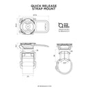 ベストスポーツ Quad Lock（クアッドロック）製品。Quad Lock クアッドロック ストラップマウント ゴルフ ベビーカー 室内トレーニング 汎用 Quick Release Strap Mount QLM-STP スマホホルダー スマホマウント ストラップ式 マウント
