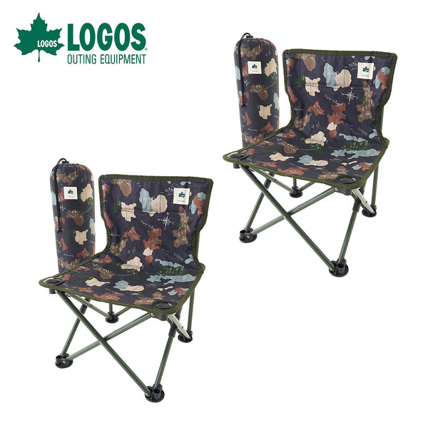 商品 LOGOS（ロゴス）製品。LOGOS ロゴス アウトドア チェア 椅子 イス 2個セット 収束型 タイニーチェア プラス Journey 73381000 大人も子供も使える コンパクト 収納バッグ付き キャンプ BBQ お得