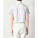 ベストスポーツ SRIXON（スリクソン）製品。SRIXON スリクソン メンズ ゴルフウェア シャツ エアスルー 香妻プロ共同開発 カラーブロック切替シャツ RGMVJA15 23SS 春夏 ストレッチ 吸汗速乾性 イエロー ホワイト